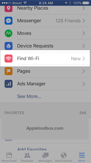 ingyen wifi: Facebook Find WiFi aktiválása